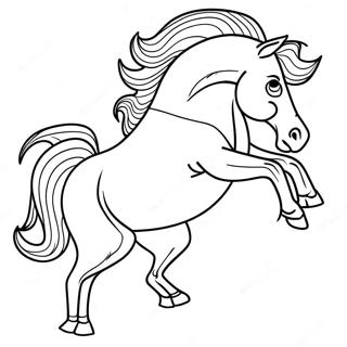 Bucking Horse Coloring Page 60546-50231