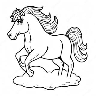 Bucking Horse Coloring Page 60546-50232