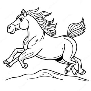 Wild Bucking Horse Coloring Page 60547-50227