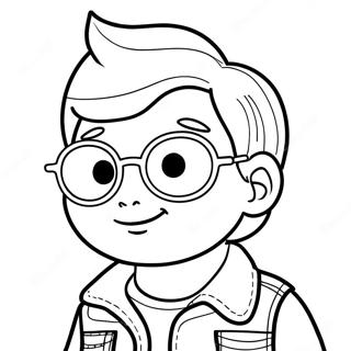 Lol Boy With Cool Sunglasses Coloring Page 60577-50266