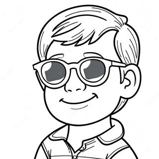 Lol Boy With Cool Sunglasses Coloring Page 60577-50267