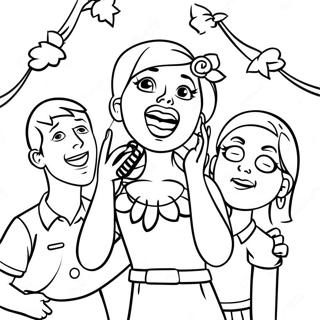 Rosita Singing With Friends Coloring Page 60587-50251