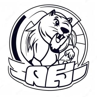 Penn State Nittany Lions Logo Coloring Page 60596-50262