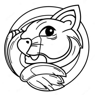 Penn State Nittany Lions Logo Coloring Page 60596-50264