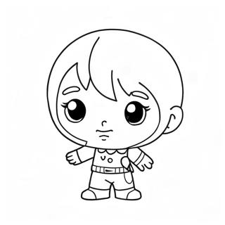 Chibi Horror Character Coloring Page 60606-50279