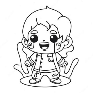 Chibi Horror Character Coloring Page 60606-50280