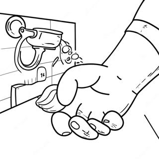 Wash Your Hands Coloring Page 60616-50282