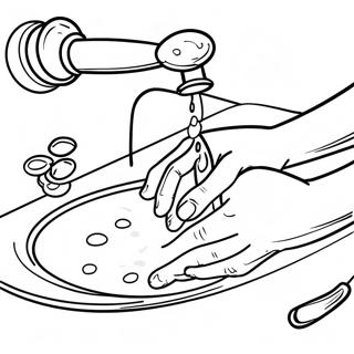 Wash Your Hands Coloring Page 60616-50283