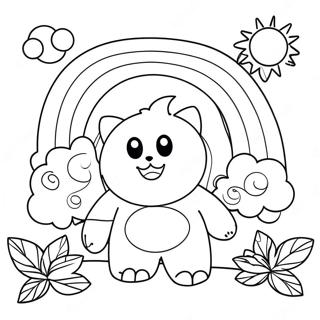 Rainbow Friends Orange Coloring Page 60626-50298