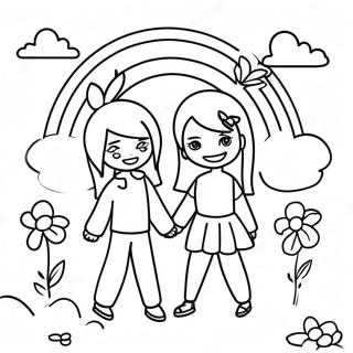 Rainbow Friends Orange Coloring Page 60626-50300