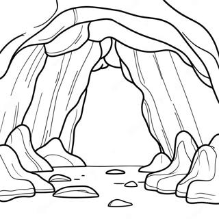 Cave Coloring Pages