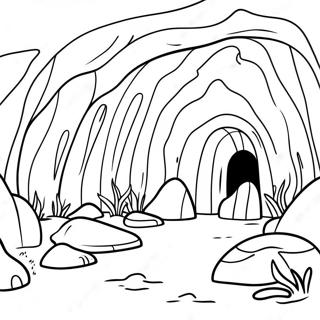 Cave Entrance Coloring Page 60636-50292