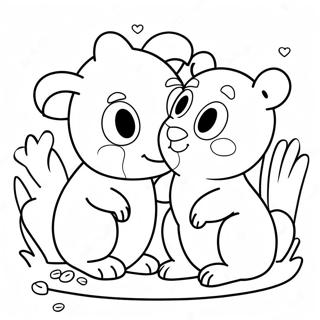 Cute Burgess Animal Friends Coloring Page 60657-50315