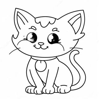 Cartoon Cat Siren Head Coloring Pages