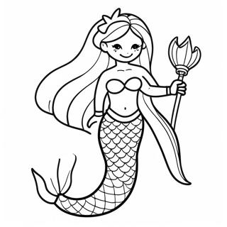 Mermaid Queen Coloring Page 60696-50346