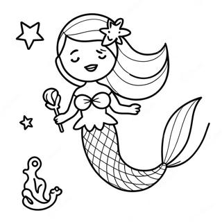 Mermaid Queen Coloring Page 60696-50347