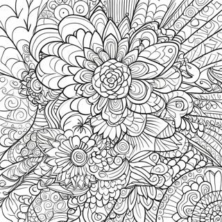 Trippy Illusion Mandala Coloring Page 60706-50351