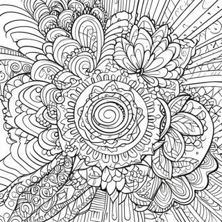 Trippy Illusion Mandala Coloring Page 60706-50352