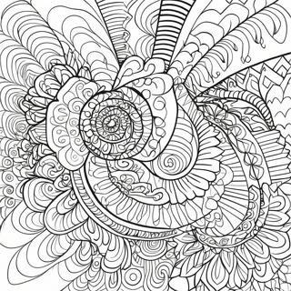 Psychedelic Spiral Patterns Coloring Page 60707-50356