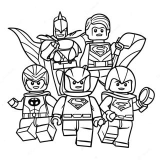 Lego Justice League Coloring Page 60716-50362