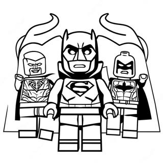 Lego Justice League Coloring Page 60716-50363