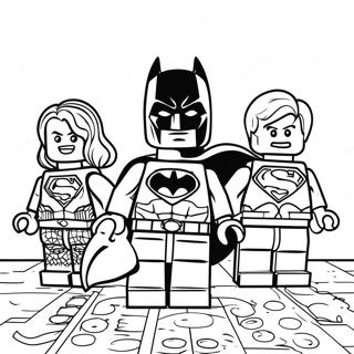 Lego Justice League Coloring Page 60716-50364