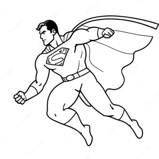 Superman Flying In Action Coloring Page 60717-50360