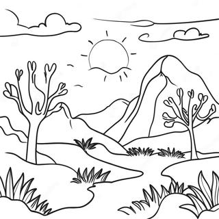 Sublime Fantasy Landscape Coloring Page 60727-50372