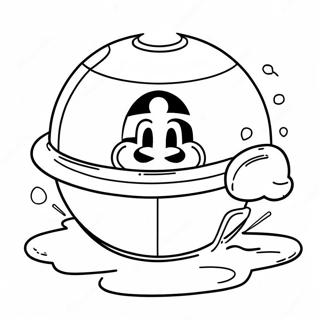 Mario Bomb Coloring Page 60736-50379