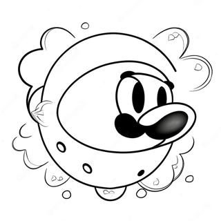 Explosive Mario Bomb Coloring Page 60737-50376