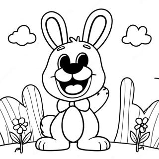 Spring Bonnie Coloring Pages