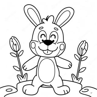 Spring Bonnie Coloring Page 6074-4850