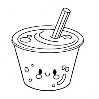 Yogurt Coloring Pages