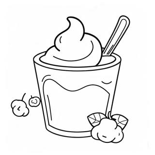 Yogurt Cup Coloring Page 60756-50391