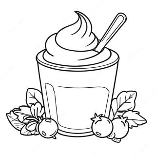 Yogurt Cup Coloring Page 60756-50392