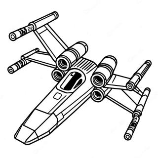 X Wing Starfighter Coloring Page 60766-50406