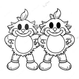 Thing 1 And Thing 2 Fun Coloring Page 60807-50433