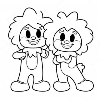 Thing 1 And Thing 2 Fun Coloring Page 60807-50434