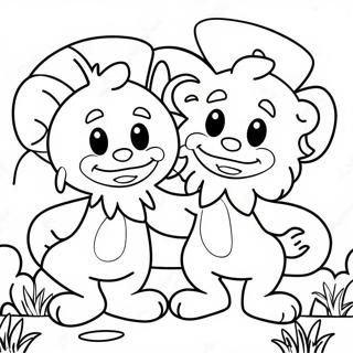 Thing 1 And Thing 2 Fun Coloring Page 60807-50435