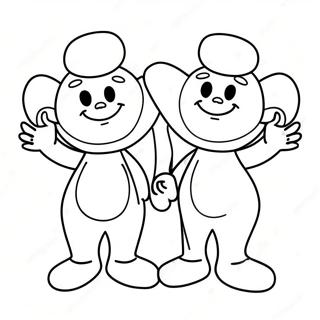 Thing 1 And Thing 2 Fun Coloring Page 60807-50436