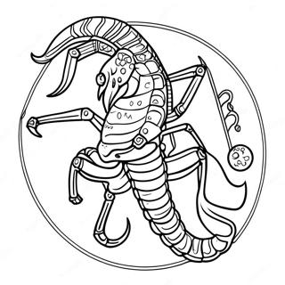 Scorpio Zodiac Sign Coloring Page 60816-50439