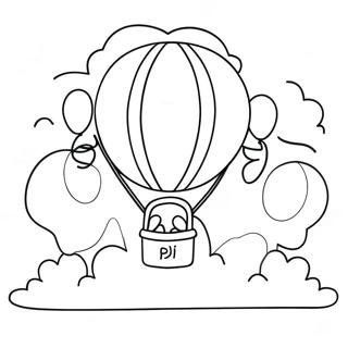 Boj With Colorful Balloons Coloring Page 60827-50449