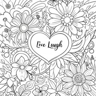 Live Laugh Love Coloring Pages