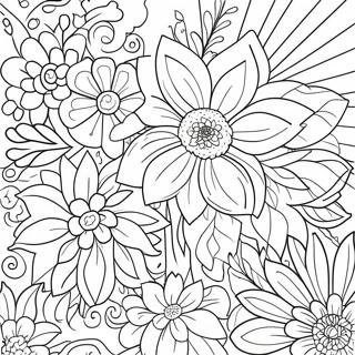 Live Laugh Love Floral Design Coloring Page 60837-50454