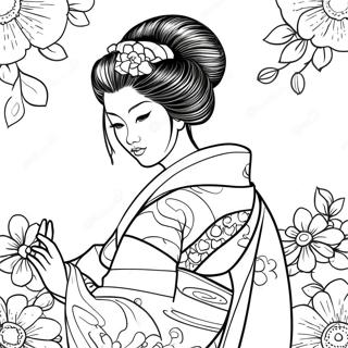 Geisha Coloring Page 60846-50465