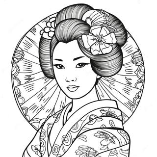 Geisha Coloring Page 60846-50466