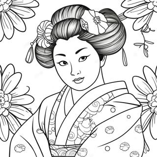 Geisha Coloring Page 60846-50467