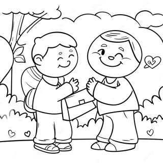 Love Your Neighbor Coloring Page 60866-50487