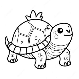 Christmas Turtle Coloring Pages