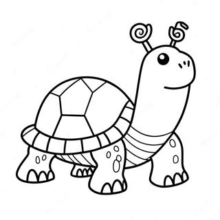 Christmas Turtle Coloring Page 60886-50495